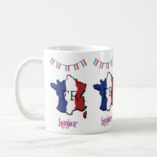 France - mug with French flags