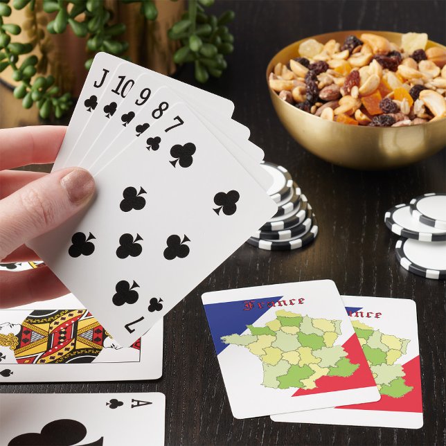 France National Colours And Map Playing Cards (Creator Uploaded)