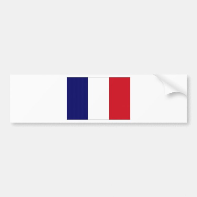 France National Flag Bumper Sticker (Front)