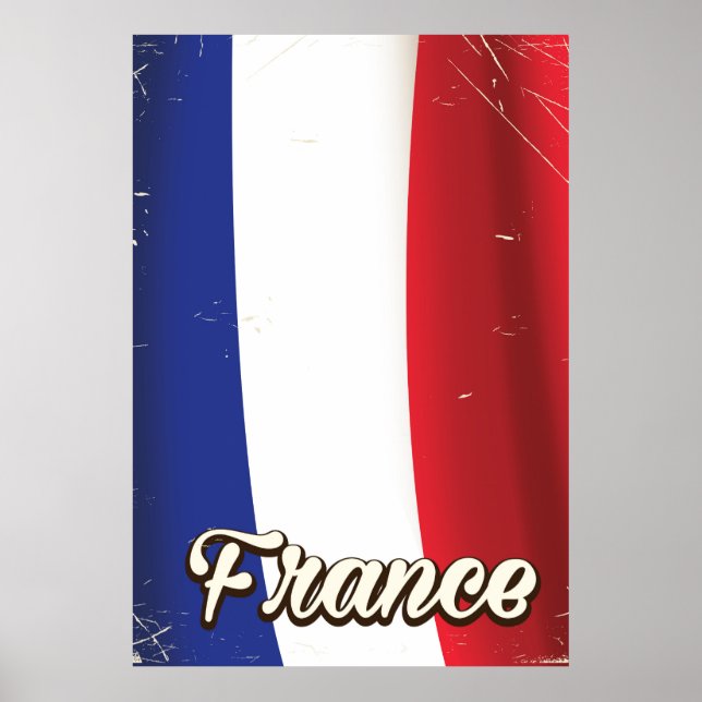 France national flag vacation poster (Front)