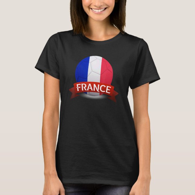 France National Team World Football Soccer Champio T-Shirt (Front)