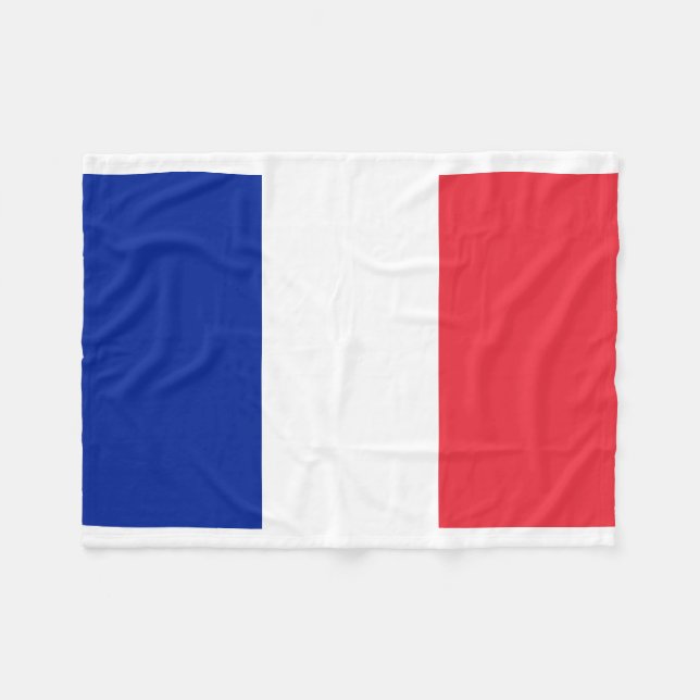France National World Flag Fleece Blanket (Front (Horizontal))