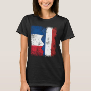 France Netherlands Flags Half Dutch French Roots T-Shirt