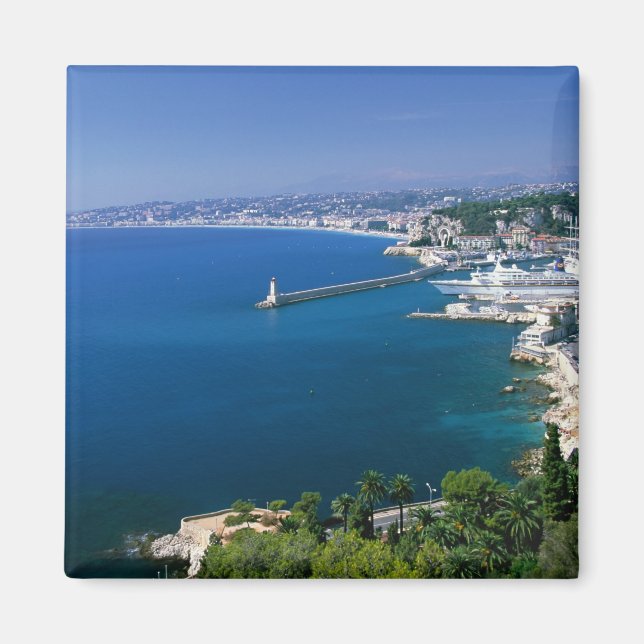 France, Nice, aerial view of the port Magnet (Front)