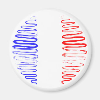 France on White Magnet