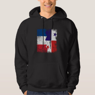 France Panama Flags Half Panamanian French Roots V Hoodie