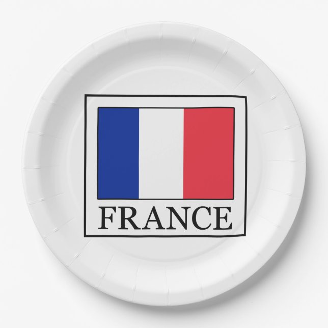 France Paper Plate (Front)