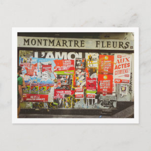 France Paris Cityscape Montmartre Postcard
