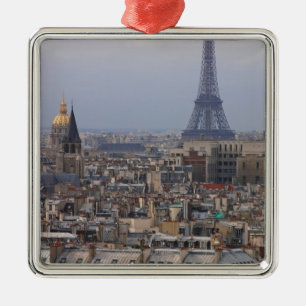 France, Paris, cityscape with Eiffel Tower Metal Tree Decoration
