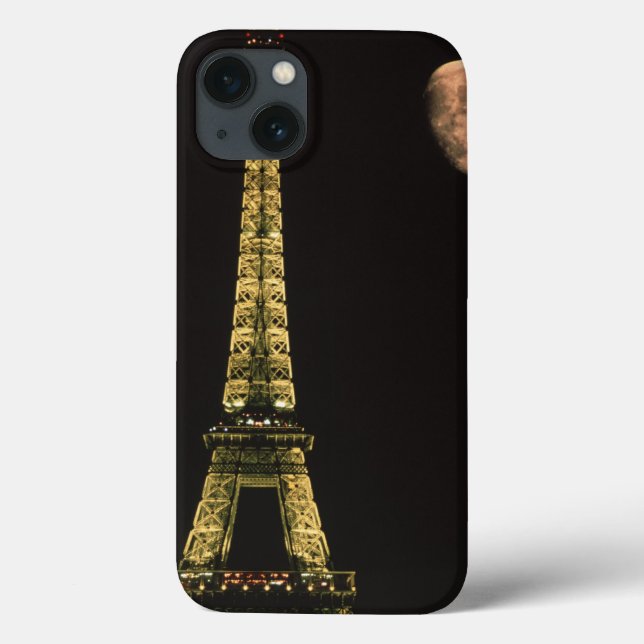 France, Paris. Eiffel Tower at night with Case-Mate iPhone Case (Back)