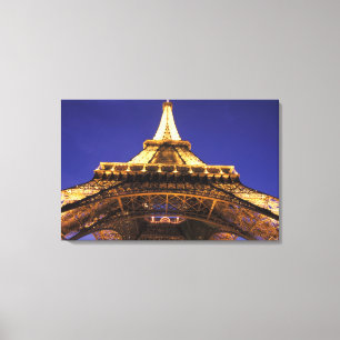 FRANCE, Paris Eiffel Tower, evening view Canvas Print