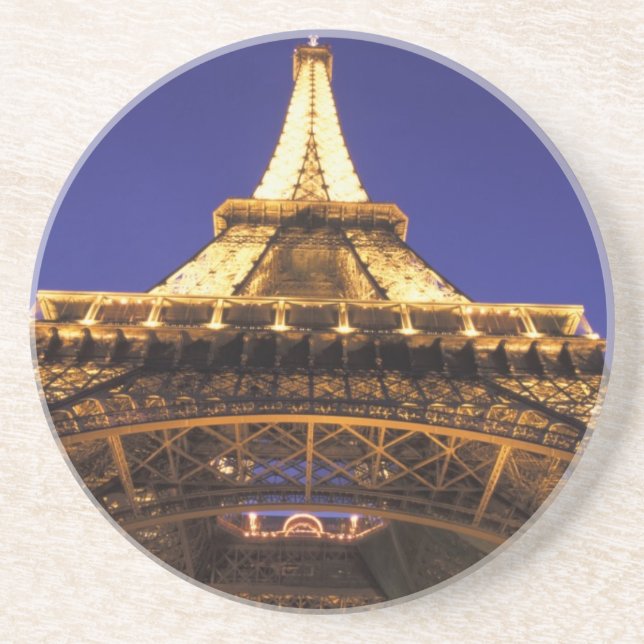 FRANCE, Paris Eiffel Tower, evening view Coaster (Front)