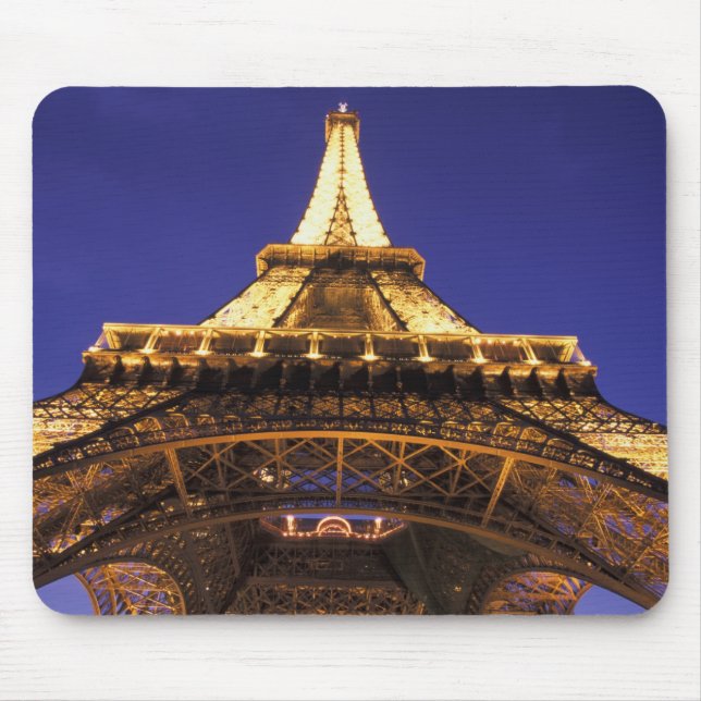 FRANCE, Paris Eiffel Tower, evening view Mouse Mat (Front)