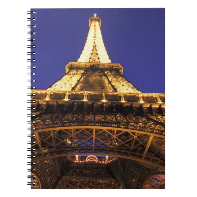 FRANCE, Paris Eiffel Tower, evening view Notebook (Front)