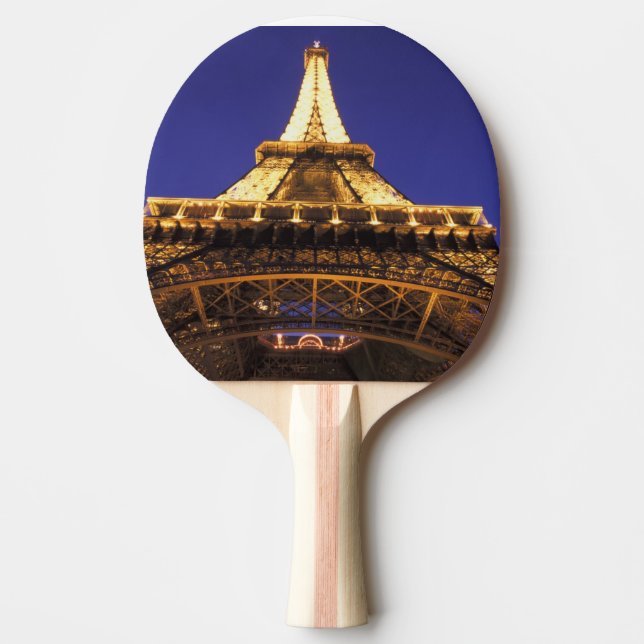 FRANCE, Paris Eiffel Tower, evening view Ping Pong Paddle (Front)