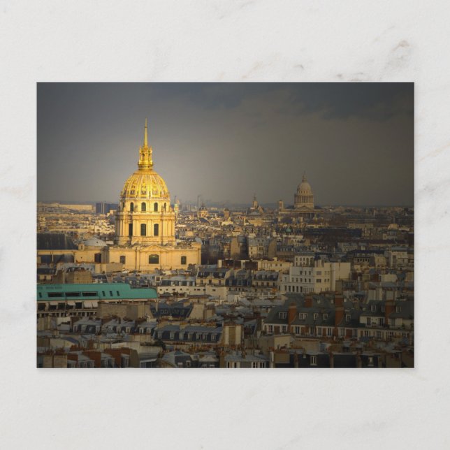 France, Paris. Les Invalides seen from the Postcard (Front)