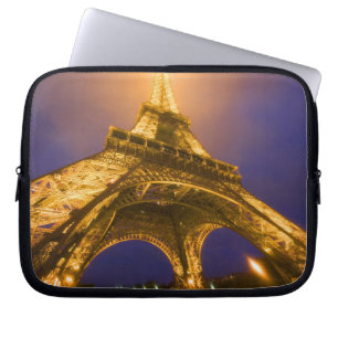 France, Paris. Looking up from base of Eiffel Laptop Sleeve