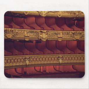 France, Paris. Partial view of balcony seating Mouse Mat