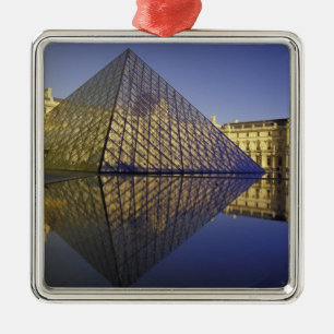 FRANCE, Paris Reflection, Pyramid. The Louvre Metal Tree Decoration