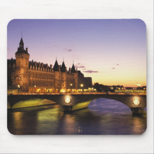 France, Paris, River Seine and Conciergerie at Mouse Mat
