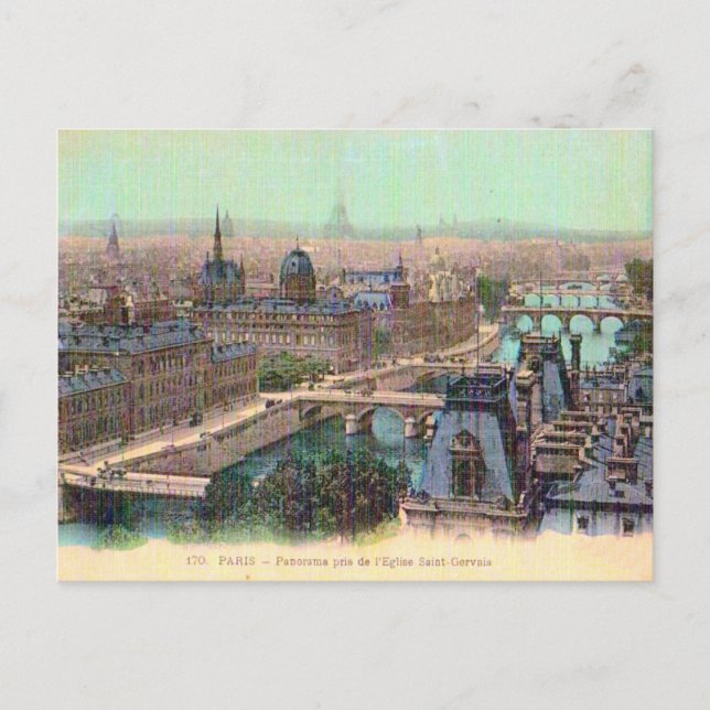 France, Paris, River Seine Postcard (Front)