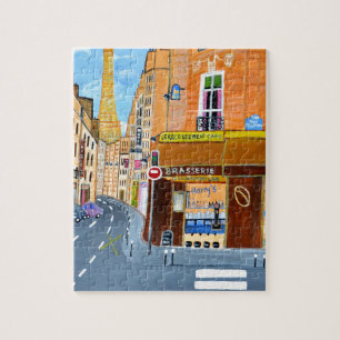 France, Paris,Rue Dominique Jigsaw Puzzle