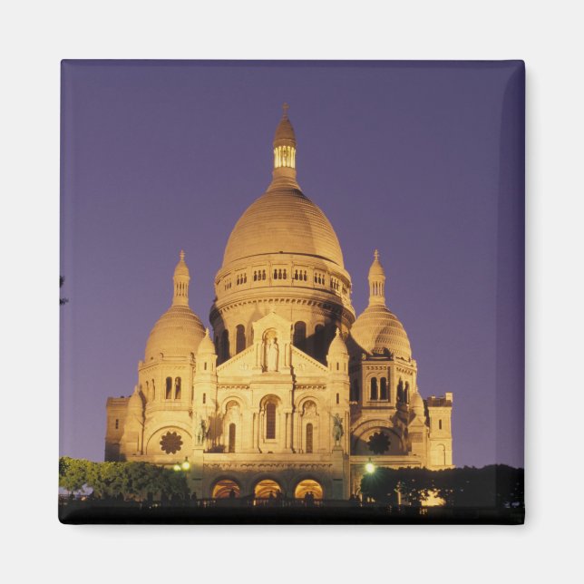France, Paris, SacrÃ©-Coeur at dusk. Magnet (Front)