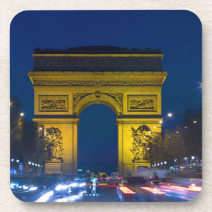 France, Paris. The Arc de Triomphe and the Coaster