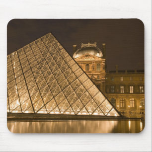 France, Paris. The Louvre at twilight. Credit 2 Mouse Mat