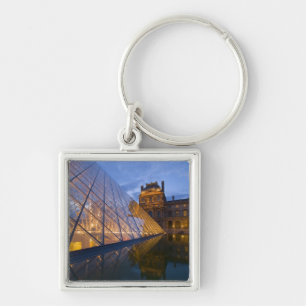 France, Paris. The Louvre at twilight. Credit 3 Key Ring