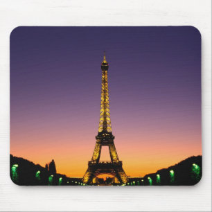 France, Paris, Tour Eiffel at sunset. Mouse Mat