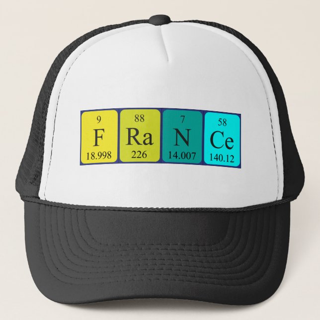 France periodic table name hat (Front)