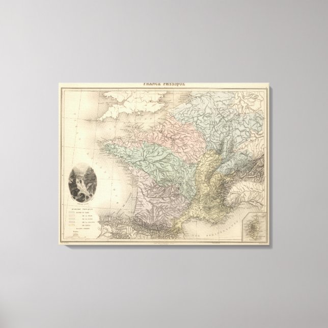 France Physique Canvas Print (Front)