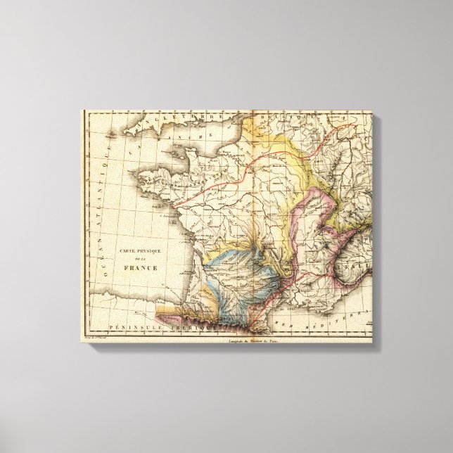 France physique canvas print (Front)