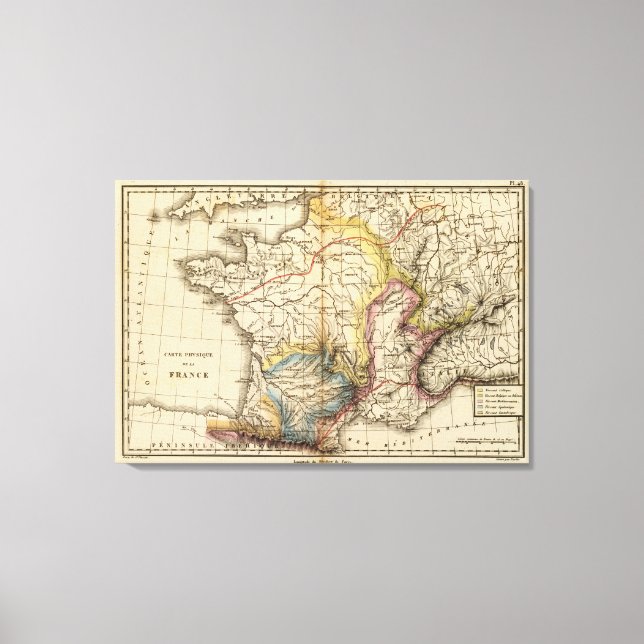 France physique canvas print (Front)