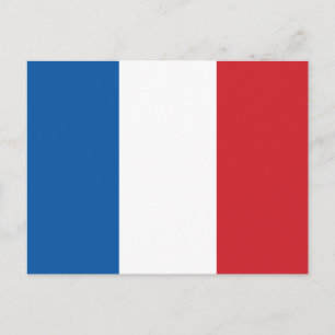 France Plain Flag Postcard