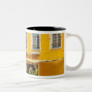 France, Provence, Moustiers-Ste-Marie. Credit Two-Tone Coffee Mug