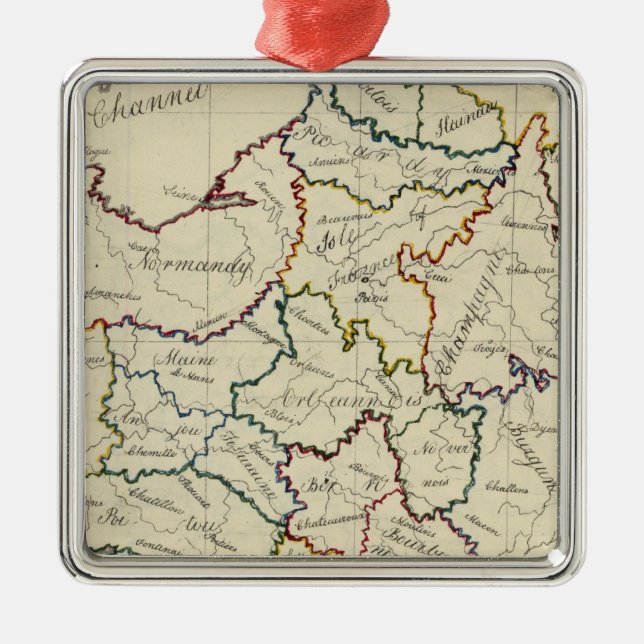 France provinces metal tree decoration (Front)