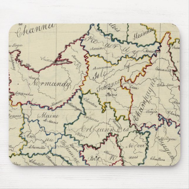 France provinces mouse mat (Front)