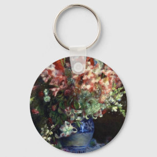 FRANCE--Renoir: Gladiolas in a Vase Key Ring