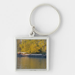 France, Rhone River, near Avignon, barge along Key Ring