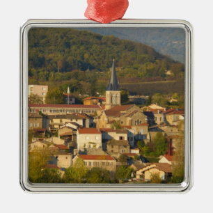 France, Rhone River, town near Vienne Metal Tree Decoration