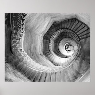 FRANCE, Rhone Valley, LYON: Traboule Staircase Poster