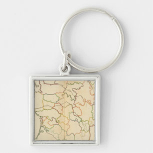 France Rivers Outline Key Ring