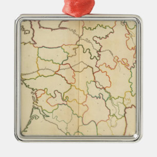 France Rivers Outline Metal Tree Decoration