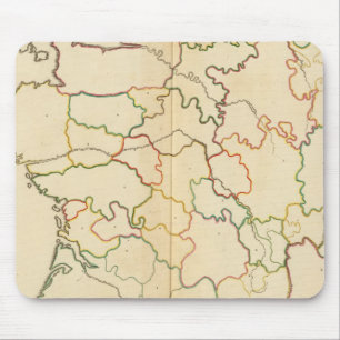 France Rivers Outline Mouse Mat