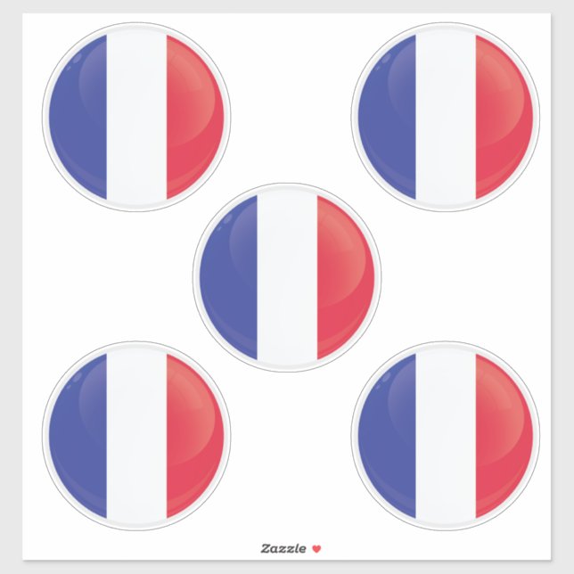 France  Round Icon Flag (Sheet)