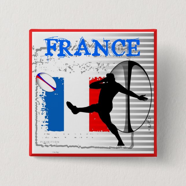 France Rugby Button (Front)