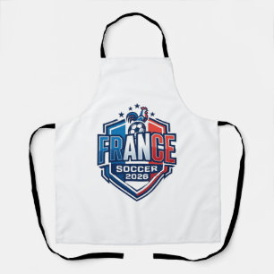 France Soccer 2026 Soccer Bold Country Typography Apron