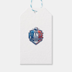 France Soccer 2026 Soccer Bold Country Typography Gift Tags